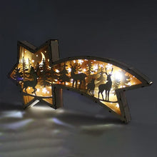 Load image into Gallery viewer, LED Wooden Poinsettia Lights