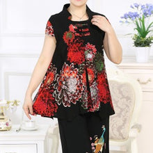 Load image into Gallery viewer, Elderly Cotton and Linen Two Piece Set