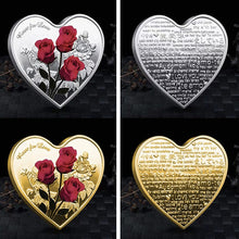 Load image into Gallery viewer, Rose Heart-Shaped Commemorative Coin