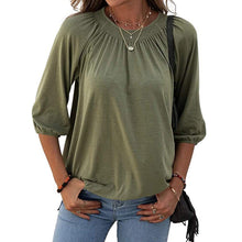 Load image into Gallery viewer, Pullover Crewneck Loose T-Shirt