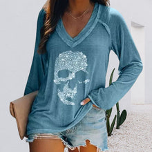 Load image into Gallery viewer, Retro Skull Long Sleeve Shirts