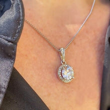 Load image into Gallery viewer, To My Soulmate Sparkling Round Created Necklace