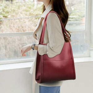 Solid Color Simple Shoulder Bag