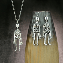 Load image into Gallery viewer, Retro Skeleton Man Necklace