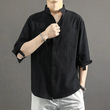 Load image into Gallery viewer, Short Sleeve Linen Shirt