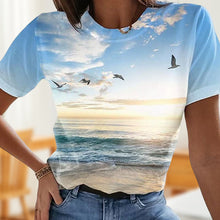 Load image into Gallery viewer, Women&#39;s Casual 3D Printed Painting T-shirt