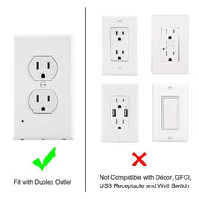 Load image into Gallery viewer, Outlet Wall Plate With LED Night Lights