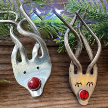 Load image into Gallery viewer, Funny Fork Reindeer Ornament