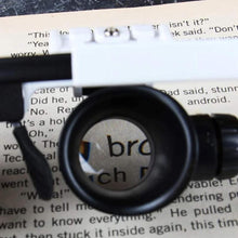 Load image into Gallery viewer, LED Glasses Magnifier 8x 15x 23x