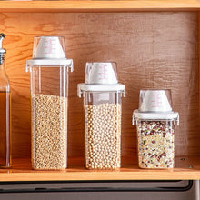 Load image into Gallery viewer, Cereal Dispenser Easy Flow Storage Jar Plastic Grocery Container
