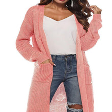 Load image into Gallery viewer, Knitted Acrylic Casual Solid Quilted Coat