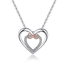 Load image into Gallery viewer, Two Hearts Infinity Necklace