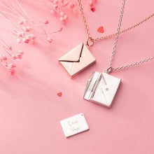 Load image into Gallery viewer, Metal Envelope Necklace