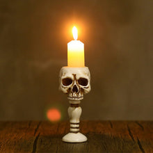 Load image into Gallery viewer, Cubic Skull Pillar Candle Holder
