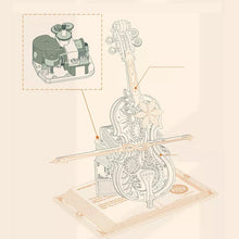 Load image into Gallery viewer, Valentine&#39;s Day Pre-Sale 50% OFF- Wooden Assembled Cello Music Box