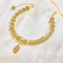 Load image into Gallery viewer, 🔥Last Day Promotion 50% OFF💞hetian jade gold leaf bracelet