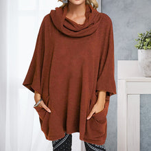 Load image into Gallery viewer, Casual Three-quarter Sleeve Loose Large Size Knitted Tops