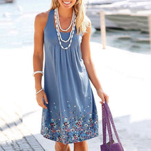Load image into Gallery viewer, Sleeveless Printed Loose Dress