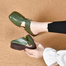 Load image into Gallery viewer, Summer Retro Flat Slippers Genuine Leather Sandals