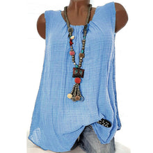 Load image into Gallery viewer, Comfortable Casual Round Neck Sleeveless T-Shirt