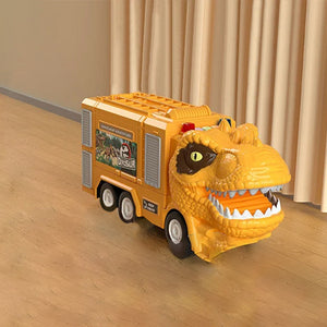 🦖New Dinosaur Transforming Engineering Truck Track Toy Set