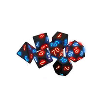 Load image into Gallery viewer, Polyhedral Glowing Game Dice Set (7 pcs)