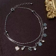 Load image into Gallery viewer, Crystal Encrusted Anklet with Diamond Fringes