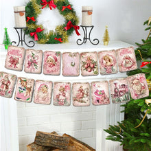 Load image into Gallery viewer, Vintage Style Christmas Banner