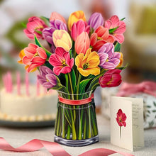 Load image into Gallery viewer, 3D Bouquet Greeting Card