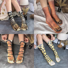 Load image into Gallery viewer, 3D Print Novelty Animal Paw Socks