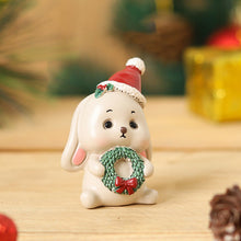 Load image into Gallery viewer, Handmade Animal Santa Ornaments