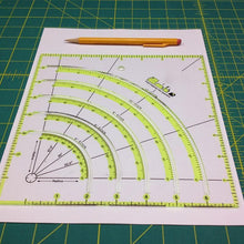 Load image into Gallery viewer, Arcs &amp; Fans Quilt Circle Cutter Ruler