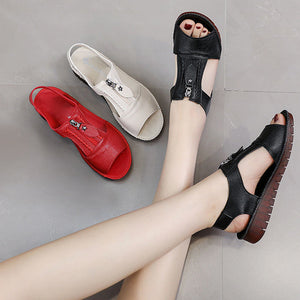 Solid Color Soft Sole Summer Sandals