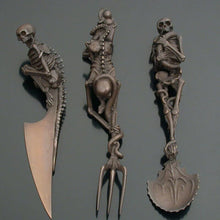 Load image into Gallery viewer, Halloween Gift Skeletal Cutlery Sets