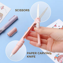 Load image into Gallery viewer, Mini Folding Pen Scissors Graving Knife for Kids