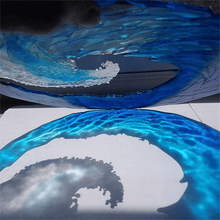 Load image into Gallery viewer, Ocean Wave Fused Glass Sculpture