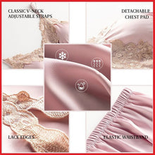 Load image into Gallery viewer, Soft Comfortable Ice Silk Lace Pajamas