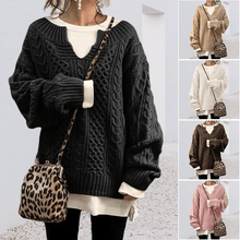 Load image into Gallery viewer, Slouchy Cable Knit Sweater