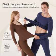Load image into Gallery viewer, Ultra Soft Seamless Heating Set 37 ° Thermostatic Underwear