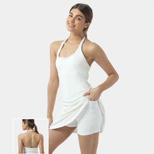 Load image into Gallery viewer, Women&#39;s Sleeveless Exercise Tennis Dress with Built
