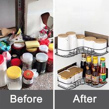 Load image into Gallery viewer, Drill Free Shelf- Adhesive Metal Corner Storage Rack