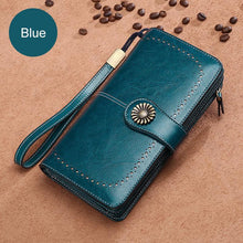 Load image into Gallery viewer, Long retro phone wallet -Cow Leather