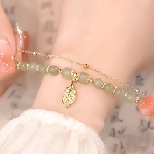 Load image into Gallery viewer, 🔥Last Day Promotion 50% OFF💞hetian jade gold leaf bracelet