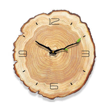 Load image into Gallery viewer, Wooden Annual Rings Wall Clock