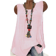 Load image into Gallery viewer, Comfortable Casual Round Neck Sleeveless T-Shirt