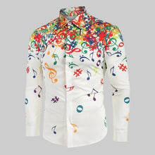 Load image into Gallery viewer, Colorful Music Notes Men&#39;s Shirt
