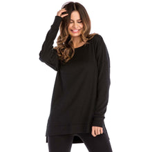 Load image into Gallery viewer, Women&#39;s Side Split Loose Casual Pullover Tunic Tops