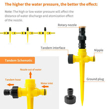 Load image into Gallery viewer, 360° Rotation Auto Irrigation System Garden Lawn Sprinkler Patio
