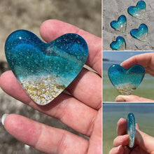 Load image into Gallery viewer, 🌊Glass Beach Pocket Heart💙