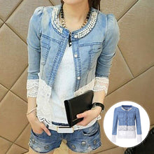 Load image into Gallery viewer, Paneled Denim Jacket